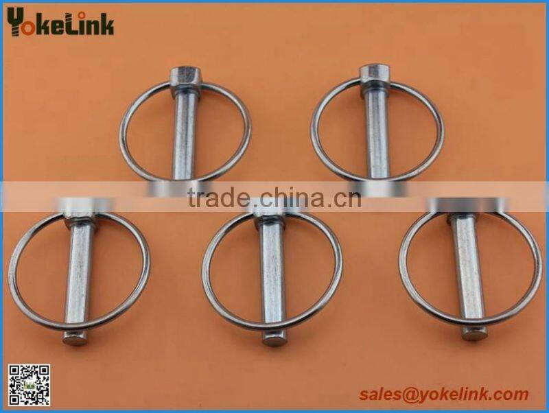 Tractor linkage parts zinc yellow lynch pin