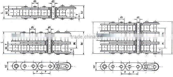 B series Heavy series roller chains