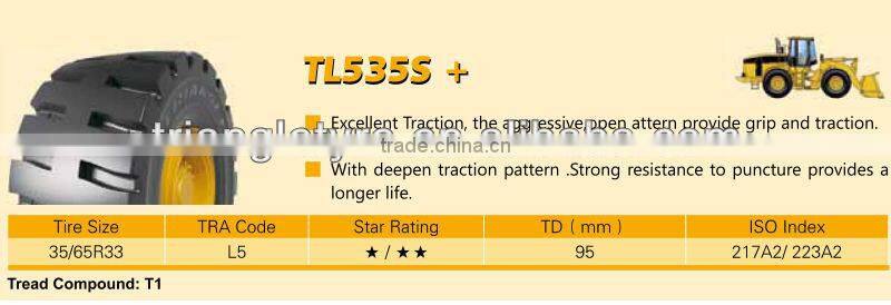 TRIANGLE OFF THE ROAD OTR OVERSIZED TIRES 35/65R33