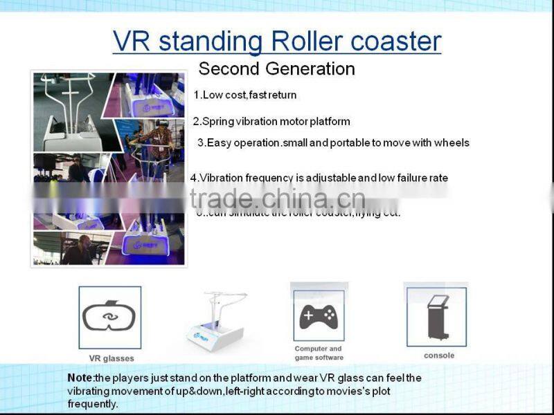 HTC stand up VR platform 9D VR movies 9D cinema simulator with VR glasses