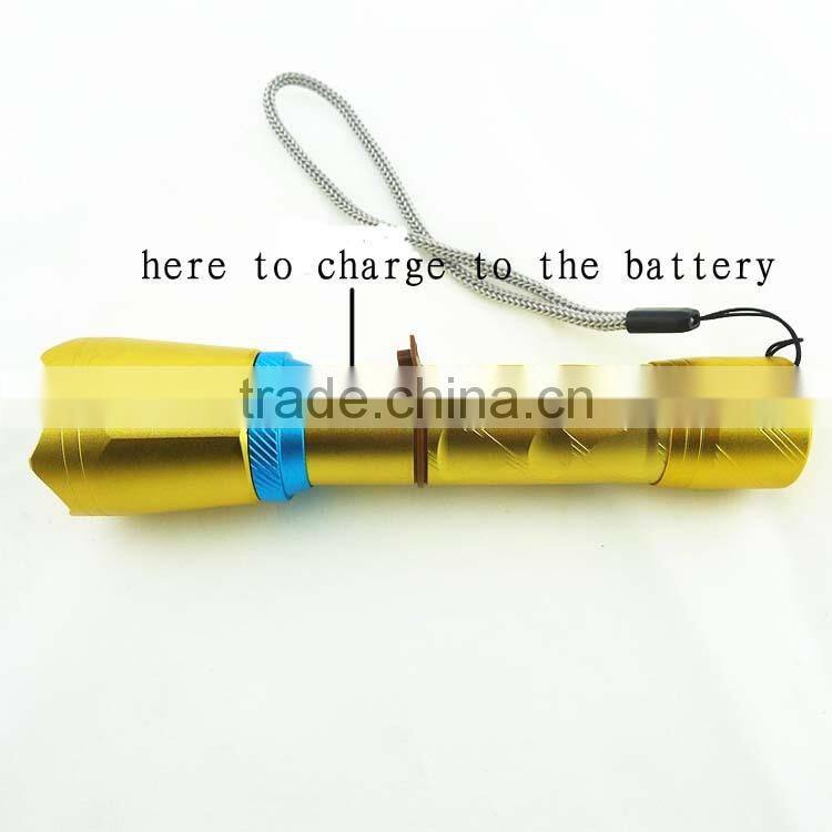 tactical LED flashlight zoom flashlight