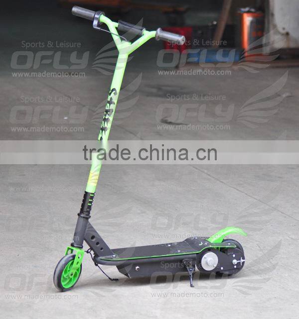 120w electric scooters for kids with foot brake