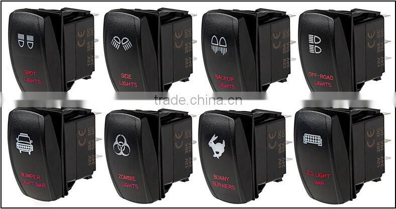 Hot! LED Light bar rocker switch & 12v sealed rocker switch