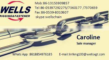 White Color Steel Weld Link Chain galvanized chain