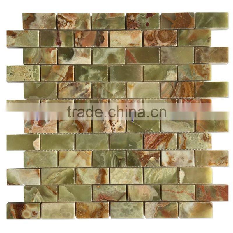 Colorfull Top Quality MULTI GREEN ONYX MOSAIC TILES COLLECTIONS