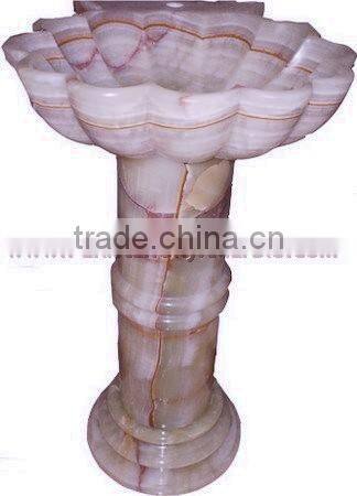FACTORY PRODUCUNG ONYX PEDESTALS SINKS AND BASINS