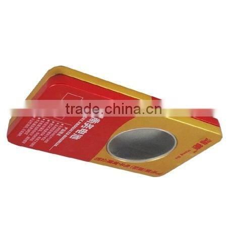 Chinese factory sell tinplate box with PVC window(R208)