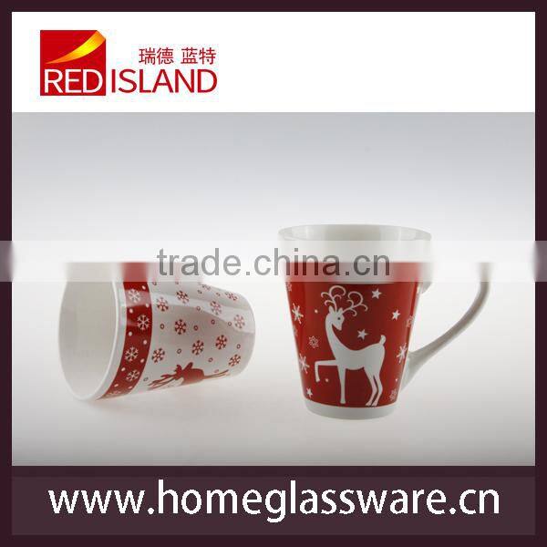 250ml Christmas ceramic mug for gift