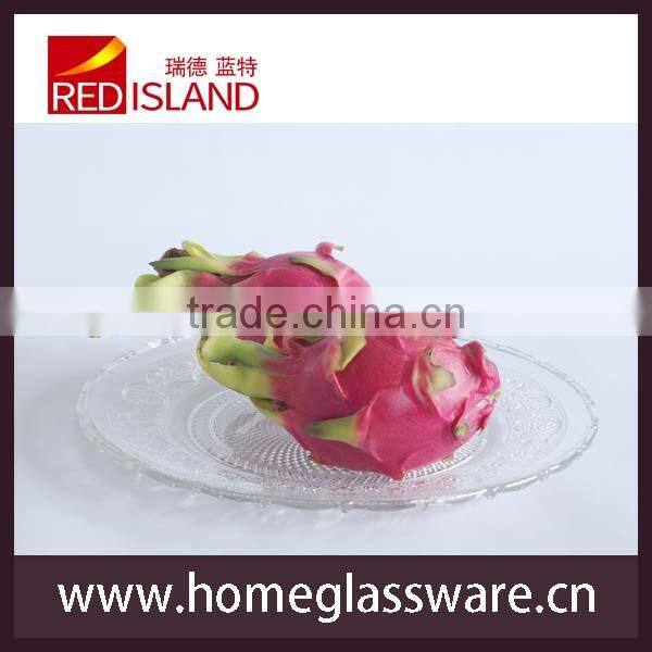 Glass plate set for Fruits Salad cold dishes
