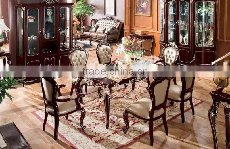 Wooden home study furniture solid wood carving office wiriting tabe set