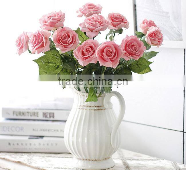 Home& wedding decoration silk rose flowers artificial flower