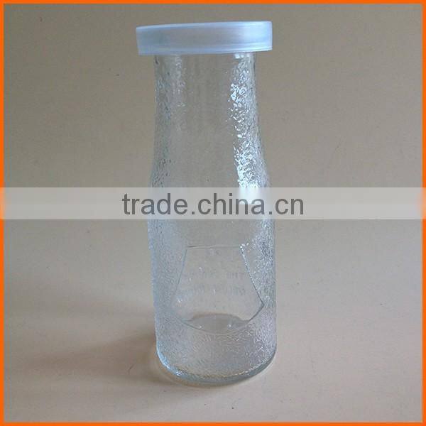 Wholesale 250ml milk glass bottle with easy open end