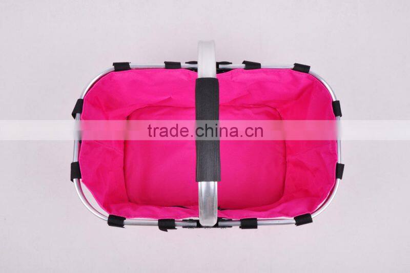 Shopping basket collapsible