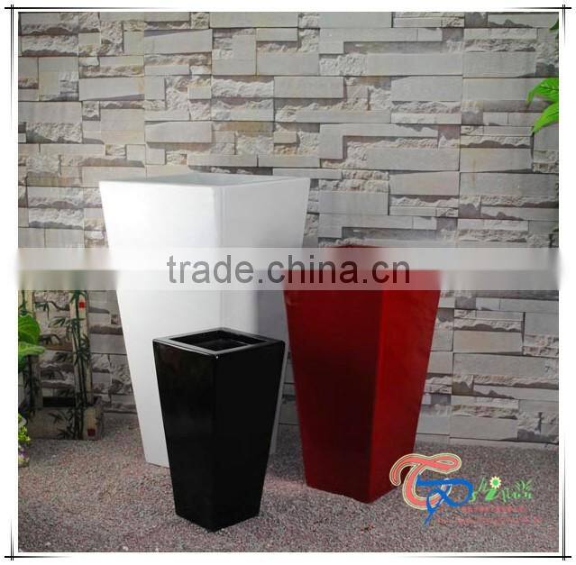 Garden Large Rectangle Christmas Fiberglass Flower Pot