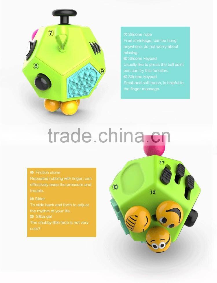 2017 rgknse TOP SALE!!! Fidget Cube 2.0 With 360 Dgree Active Rocker Multifunctional Vinyl Desk Toy