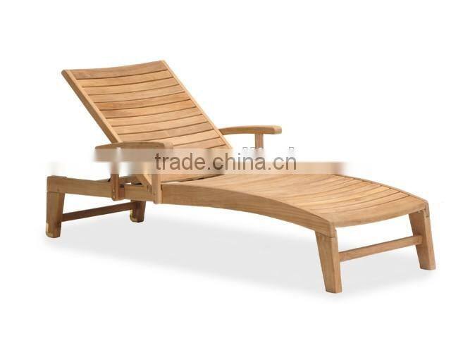 SIGMA Wooden Garden Furniture Sleeper Chair Outdoor Sun Lounger