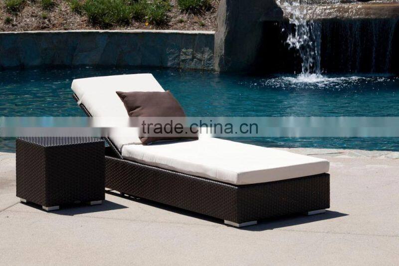 2017 Sigma SGS all weather plastic rattan aluminum swimming pool beach lounge chair