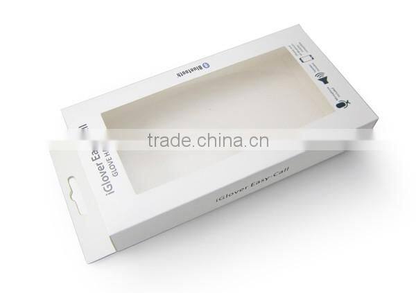 Paper box for bluetooth gloves customizable PVC rectangular paper box