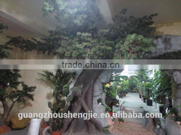 SJ2001011 artificial pine leaves for tree-like tower/decorative pine branches/fake pine fronds