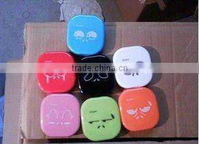 Mix wholesale supply fashion cute plastic contact lens case