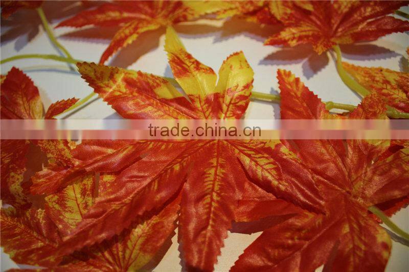 artificial plants artificial leaf branch decor red maple leaf decoration