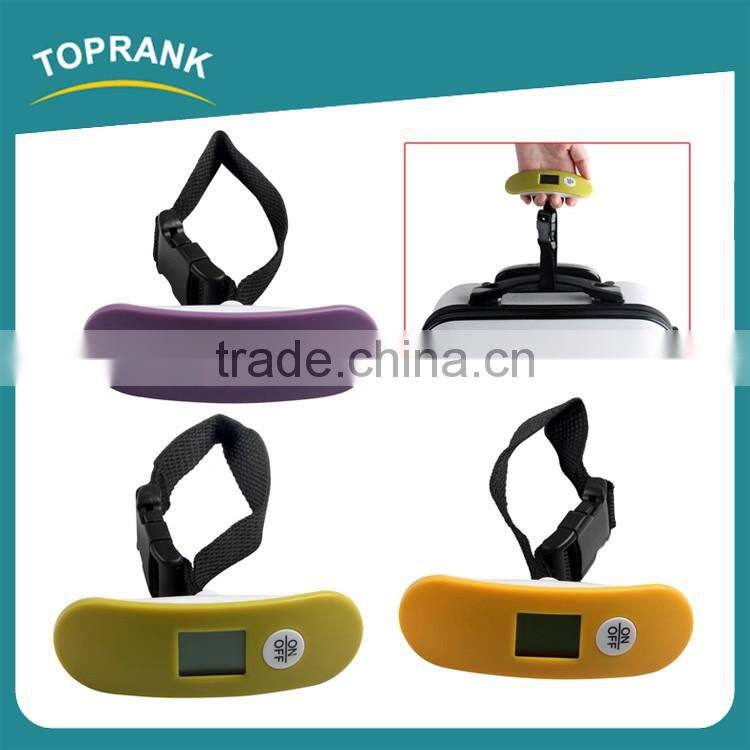 Travel Accessory Colorful LCD Display Digital Luggage Scale Travel Portable Handheld Luggage Weighing Scale