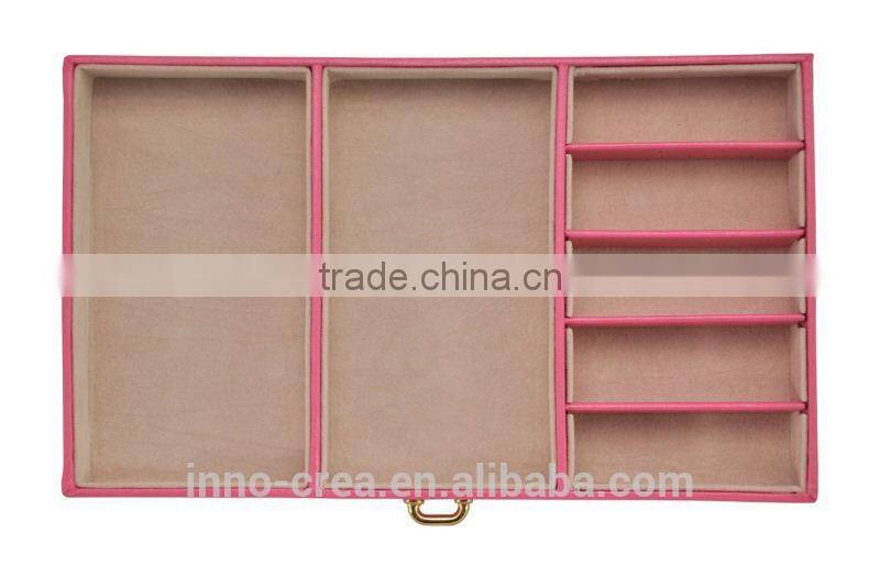 2015 Crocodile PU Leather Travel Case and Lock Organizer