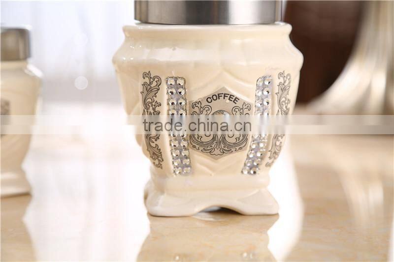 kitchen ceramic canister set