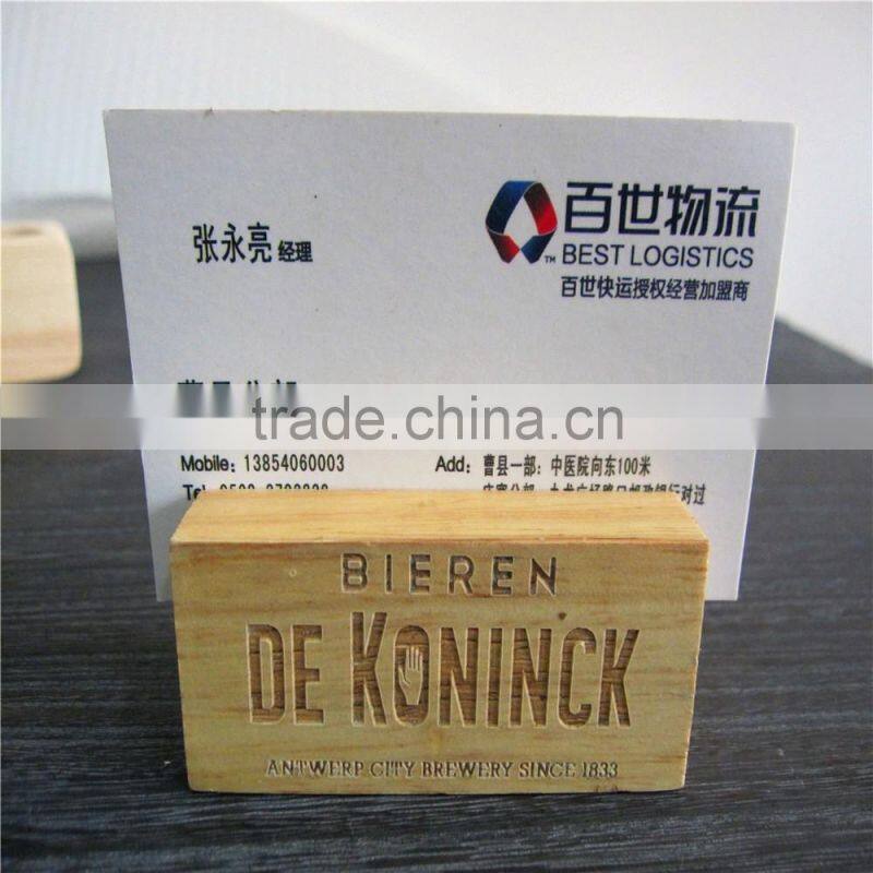 Wholesale Customized Solid Wood Card Holder For Kitchen Memos