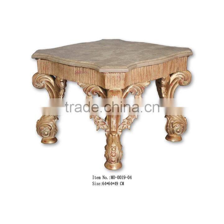 French style antique reproduction square coffee table