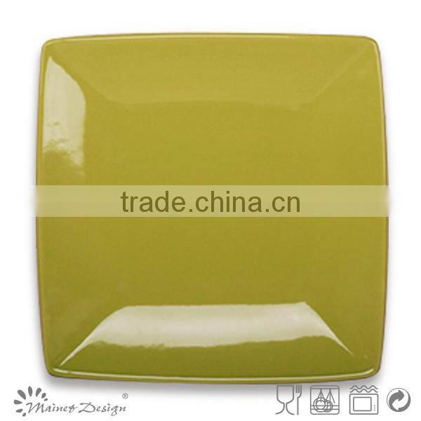 Solid Green Dinner Plate