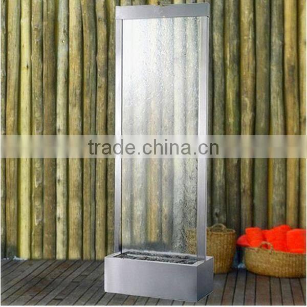 Tranquil indoor waterfall screen partition