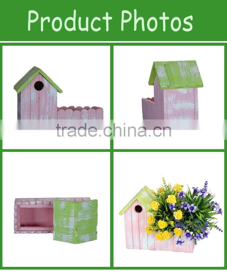 Wooden House Shape Garden Planters /Green House