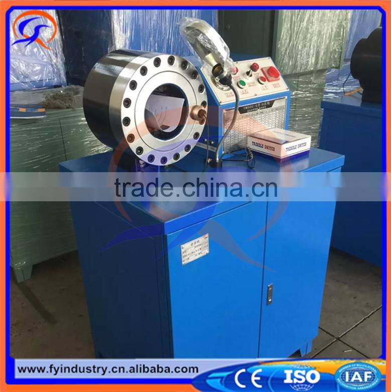 FY91A 1/4" to 2" Hydraulic Metal Hole Punch Machine Tools Hydraulic Hose Crimping Machine hose crimper
