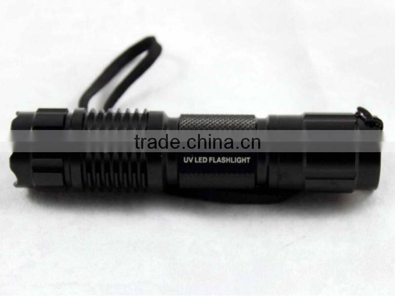 UniqueFire Led hand light 365nm uv light Torch with aa battery
