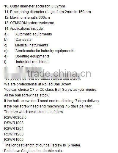 lead screw for CNC machine