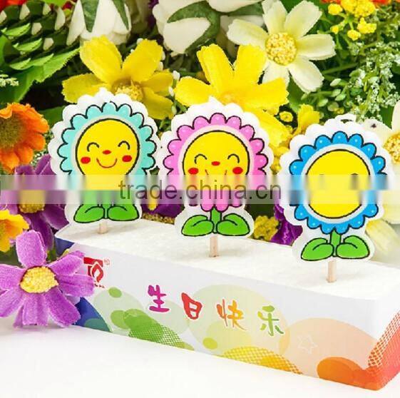 Sun Flower Birthday Candle for Children