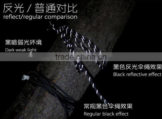 camping survival rope/camping rope/camping reflective rope with good quality