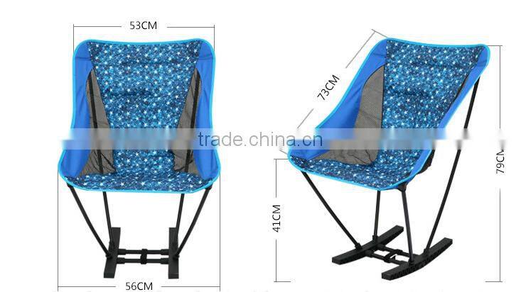 2016 New Outdoor Folding Rocking Chair Portable Super Light Moon Chair Recreational Chair Comfortable Rocking-Chair