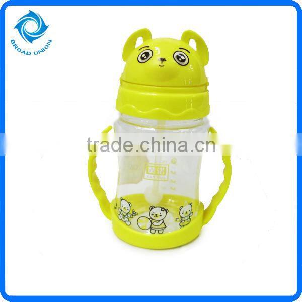Hot Plastic Child Water Bottle With Straw