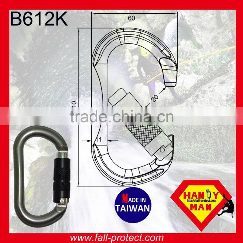23KN For Rescue Mountain Climbing Carabiner With Straight Gate
