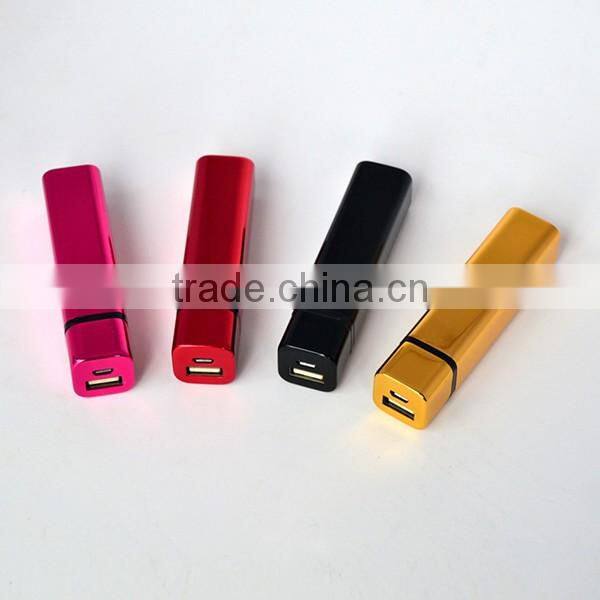 Fashion Design1800mAh Square Tube Power Bank Mobile Charger