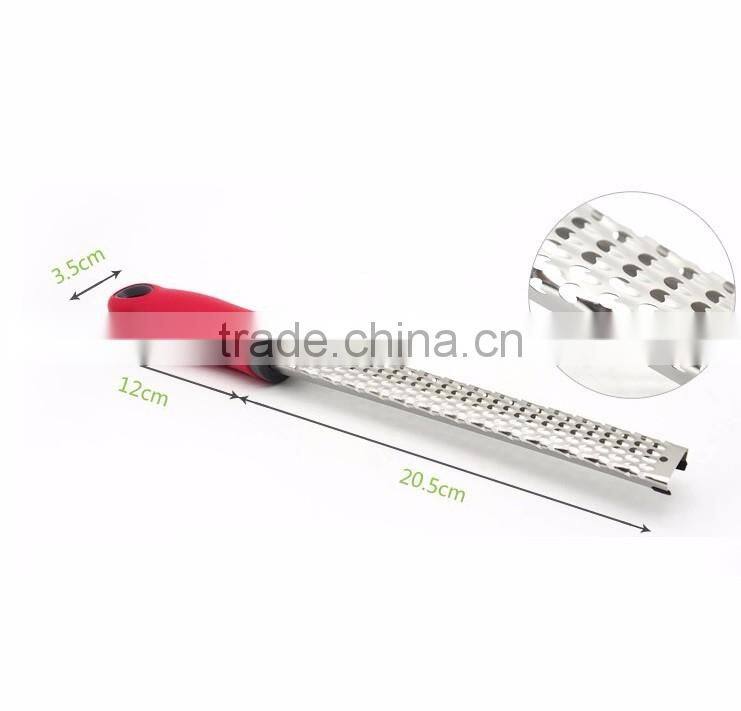 Stainless Steel Citrus Lemon Zester & Cheese Grater With Wide Gear