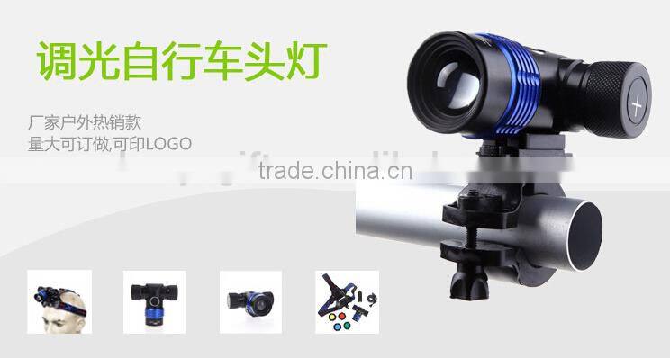 Promotion T6 2000 LM High Power Torch Zoomable LED Flashlight Torch light (3xAAA or 1x18650)