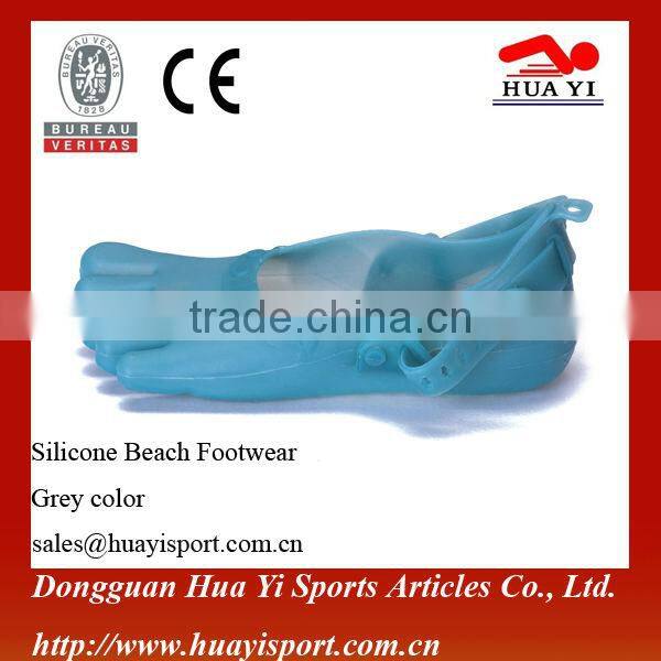 Wholesale pure color Junior beach footwear with patent
