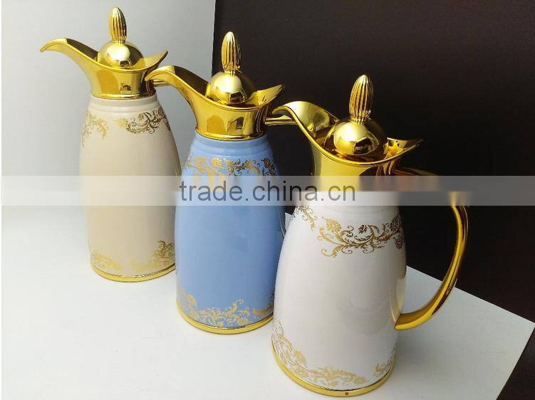 High quality European style Light Vacuum insulate teapot hot drinking water pots for sale