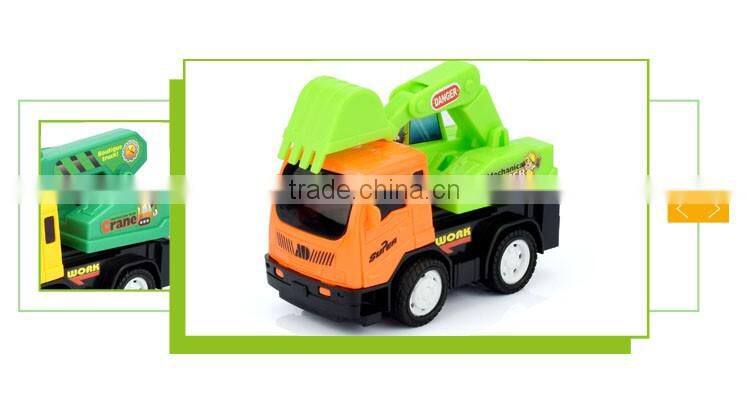 kids small plastic friction power toy diecast truck model