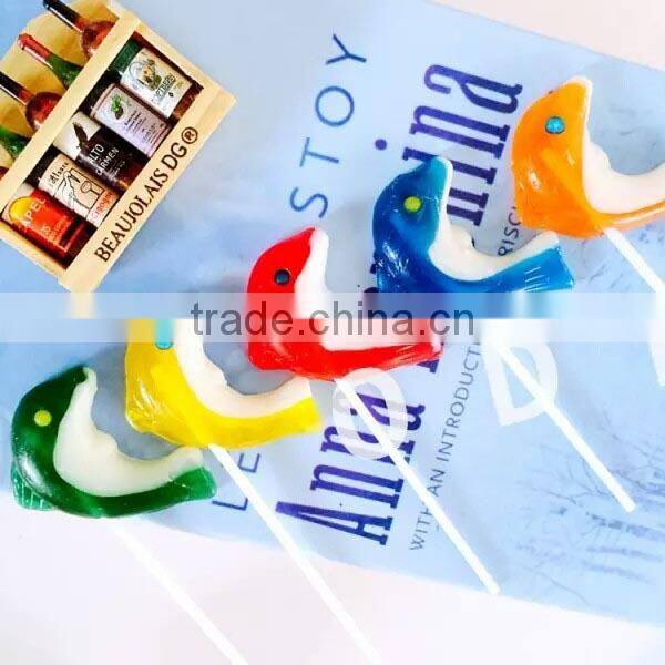 Halal Handmade Animal Shape Hard Candy Cock Shape Lollipop Candy