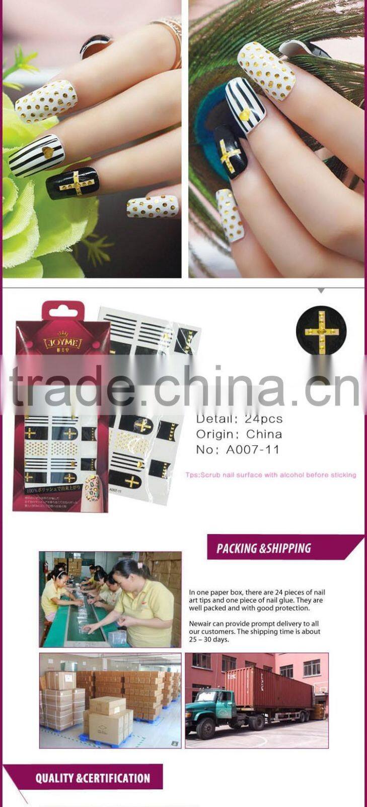 New Air Full Nail Art Sticker Korean Nail Wrap Waterproof Stickers Free Nail Stickers