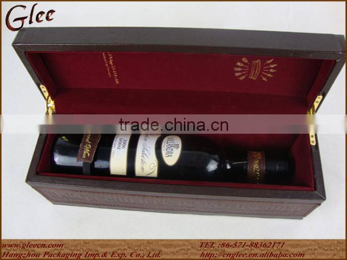 Single bottle cardboard wine glass box
